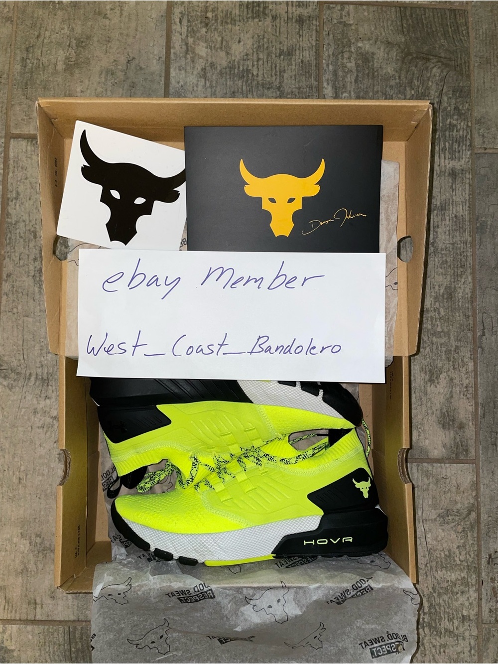 Under Armour Project Rock 3 Shoes  Men’s Size 9, Color: High VIS - The Rock